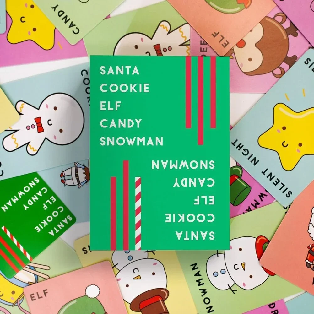Santa Cookie Elf Candy Snowman Christmas Edition Holiday Card Game by Taco Cat G
